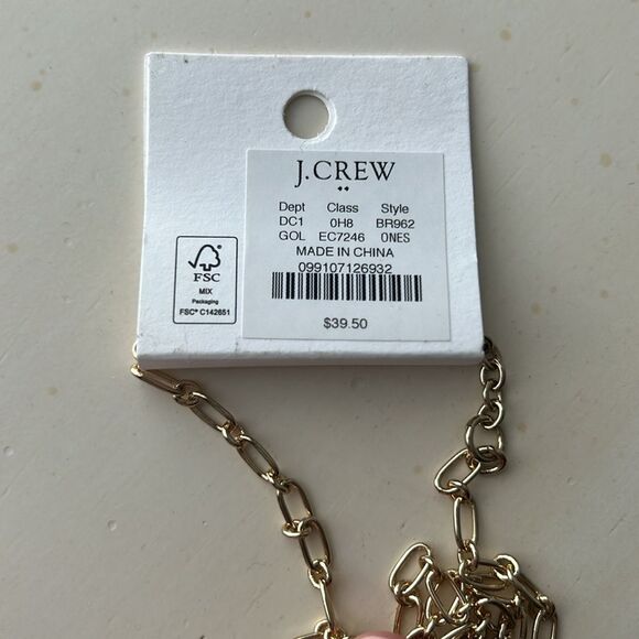 J. Crew Gold Chain Necklace with Shell Pendant - Picture 3 of 3